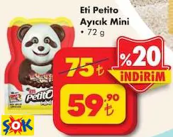 ETİ PETİTO AYICIK MİNİ 72 G
